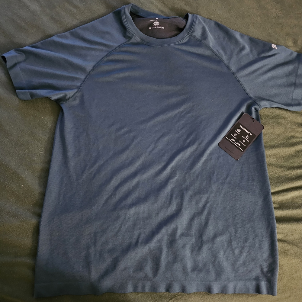 Men's Blue Crew Neck Shirt